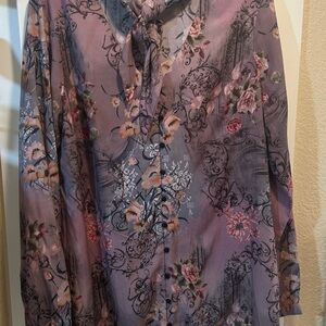 Floral Long Sleeve Blouse by Tolani